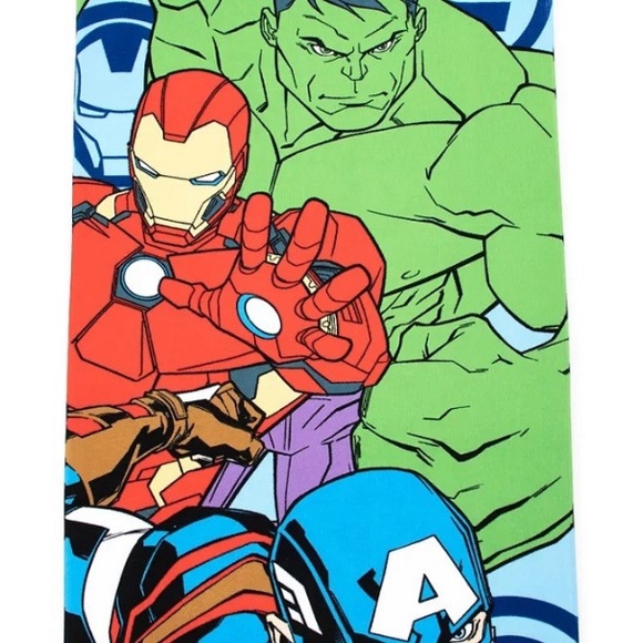 Captain America Marvel Avengers Hulk, Ironman Bath Towel Bath Sponge Buddy Set - Picture 4 of 4